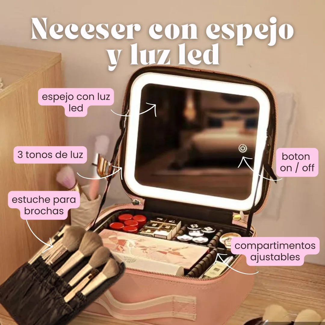 Maletin GlowCase ✨ Con Espejo Touch