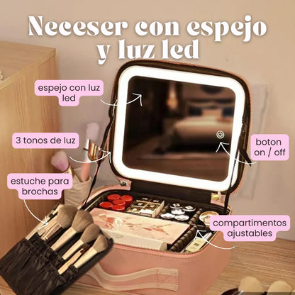 Maletin GlowCase ✨ Con Espejo Touch