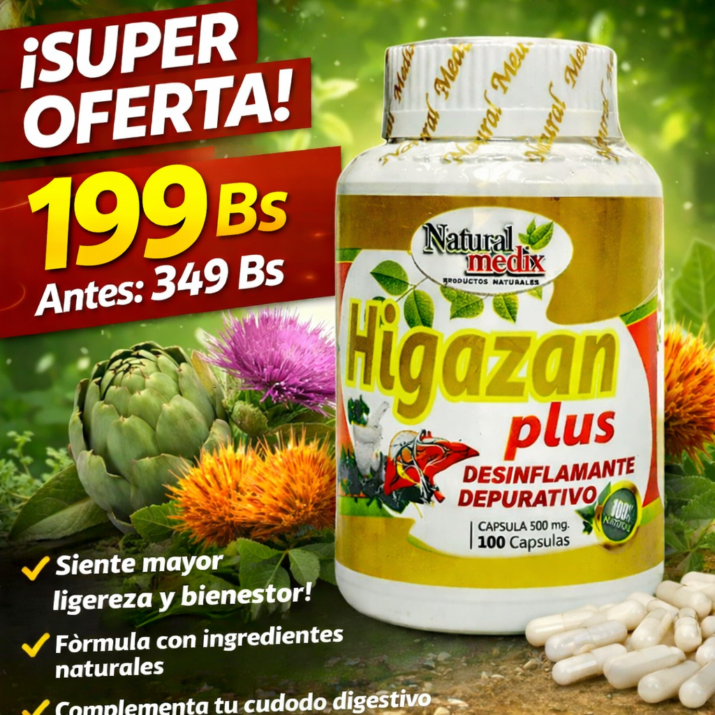 Higazan Plus™ Desinflamante Natural